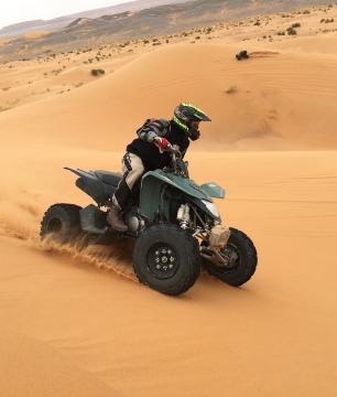 Home evening desert safari with quad bike